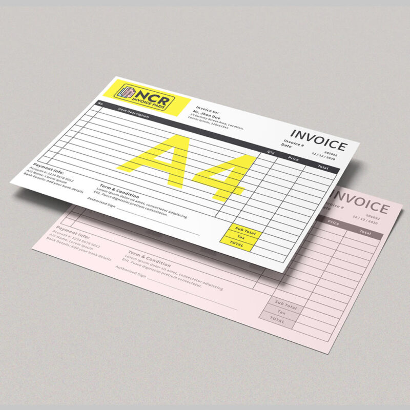 MIPP Plant Hire Agreement Form – Personalised NCR, A4 Or A5, Printed UK
