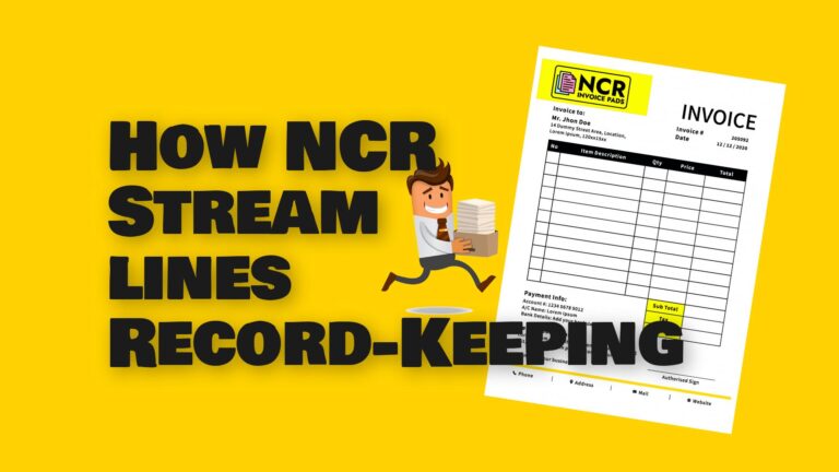 Record Keeping - NCR Invoice Pads